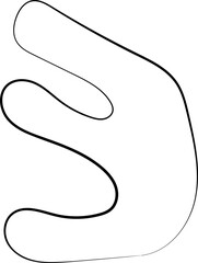 Obraz premium ink outline abstract