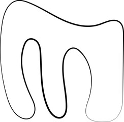 ink outline abstract