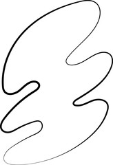 ink outline abstract