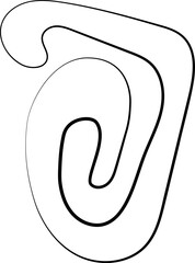 ink outline abstract