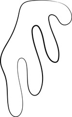 Obraz premium ink outline abstract
