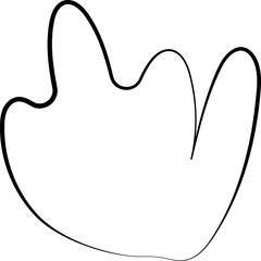 ink outline abstract