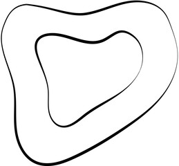 ink outline abstract