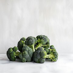"Vibrant Fresh Broccoli: Close-up Shots Capturing Nature's Green Goodness in Detail for Healthy Living Concepts and Culinary Inspiration."