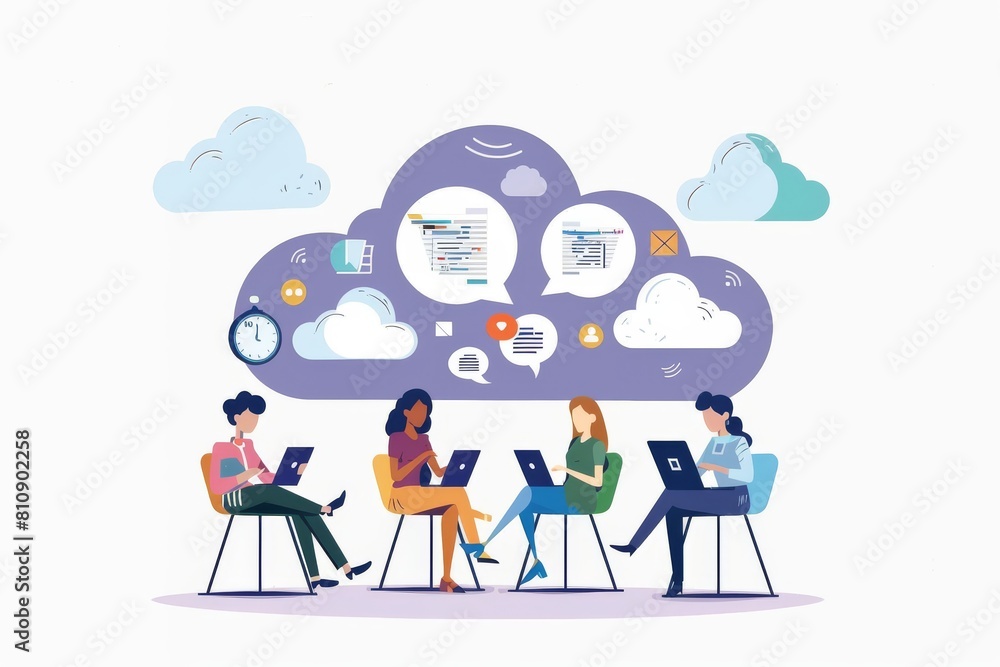 Poster power and modernity in cloud teamwork areed by cognitive desktop innovation, leading to network coll