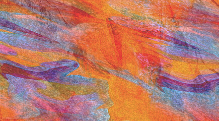 abstract background with a colored dynamic waves blurry background. Illustration suitable for wave design