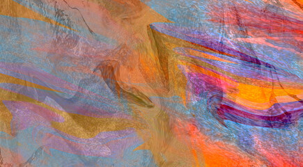 abstract background with a colored dynamic waves blurry background. Illustration suitable for wave design