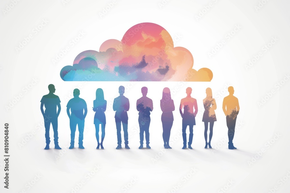 Poster data office environment utilize collaborative hosting services for online business management, lever