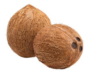 Delicious coconuts cut out