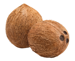 Delicious coconuts cut out