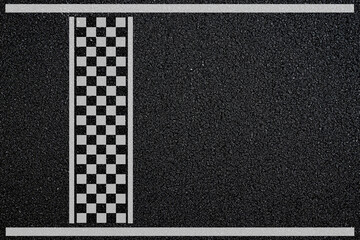 Start line. asphalt road racing texture background. top view