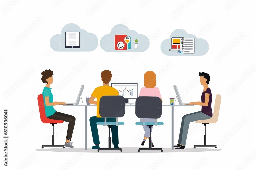 Poster management of online analysis toolss cloud teamwork, virtual collaboration and boosting team product