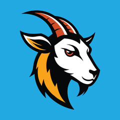 Goat mascot logo design goat vector illustration