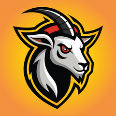 Goat mascot logo design goat vector illustration