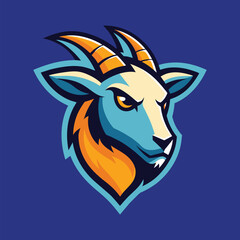 Goat mascot logo design goat vector illustration