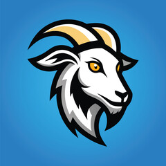 Goat mascot logo design goat vector illustration
