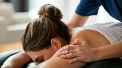 Obraz na płótnie Canvas person having a massage