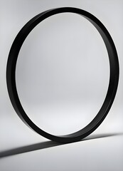 create a  empty black circle on a white background 