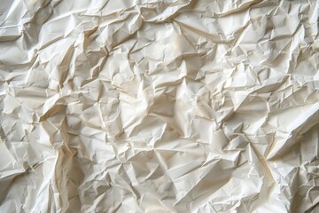 Obraz premium Abstract aged background - crumpled white paper texture, highly detailed . Beautiful simple AI generated image in 4K, unique.