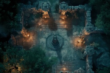 DnD Battlemap Fantasy, adventure, map, gaming, terrain, exploration.