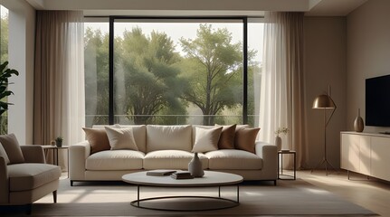 Modern Minimal clean clear contemporary living room ho