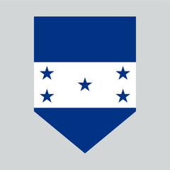 Honduras Flag in Shield Shape Frame