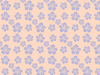 ハイビスカスのイラストのパターン