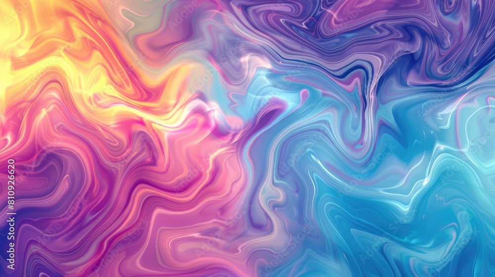 Poster colorful abstract painting with a smooth transition of colors aig51a.