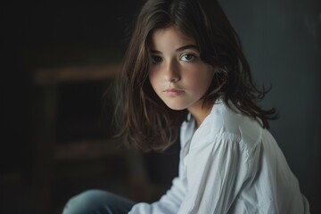 City rush - 60 year old woman with gray hair, positive thinking, supportive environment. Beautiful simple AI generated image in 4K, unique.