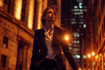 Close-up portrait of a beautiful young bald shaved head African American woman with a tattoo on a New York street. Beautiful simple AI generated image in 4K, unique.