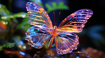 butterfly on flower  HD 8K wallpaper Stock Photographic Image