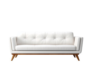 Fototapeta premium minimalist modern sofa isolated on transparent background