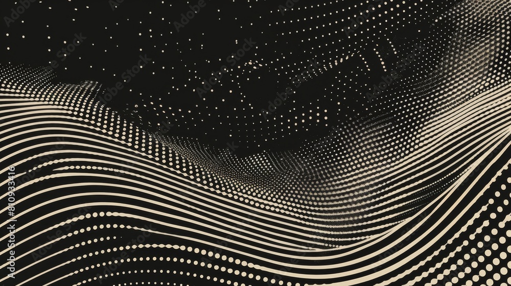 Aufkleber a grainy stipple grunge spray texture. a black dot gradient modern effect. a monochrome diffuse prin