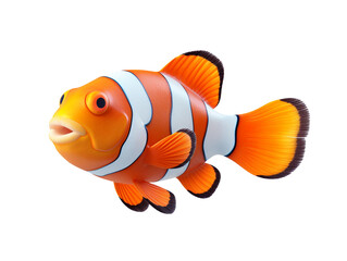 nemo sea fish isolated on transparent background