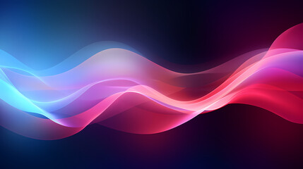 Fototapeta premium Abstract background of gradient color wavy shapes