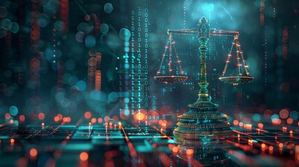 A digital image of a scale with a light on top