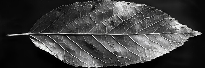 A black and white photo of a leaf skeleton its i,
Dried leaf isolated on black background with contrast texture and deep shadows black and white
