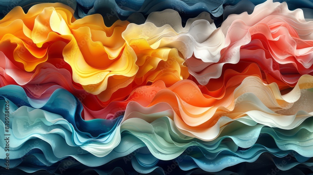 Aufkleber multicolor abstract background with smooth gradient transitions.