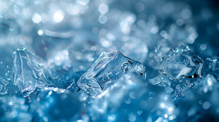 Background with ice texture 