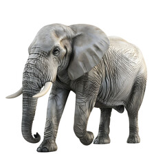 Fototapeta premium mighty elephant Isolated on transparent background, png