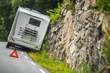 Camper Van Accident got into an accident on the Winding Mountain Road
