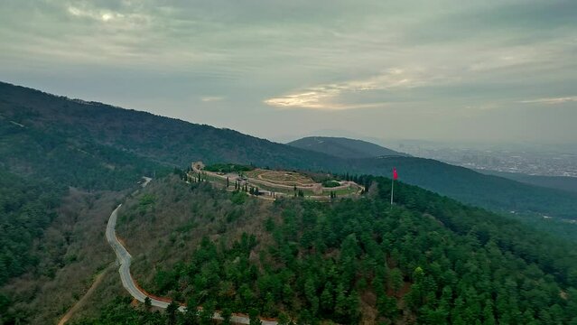 Aerial view of the Aydos Castle