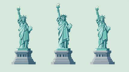 Liberty statue isolated icon vector illustration design