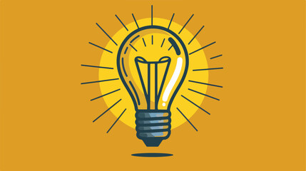 Light bulb icon design vector illustration eps 10 Vector