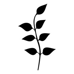 Hand drawn leaf of holly tree. Vector illustration.
