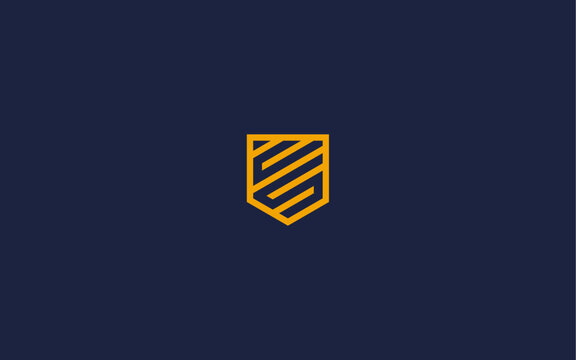 letter cs with shield logo icon design vector design template inspiration