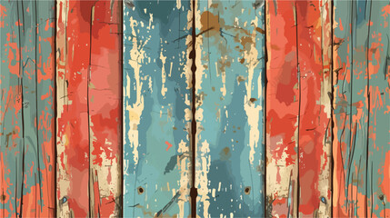 Old wooden with paint Vector style vector design illustration