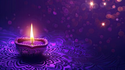 burning candles on a dark background