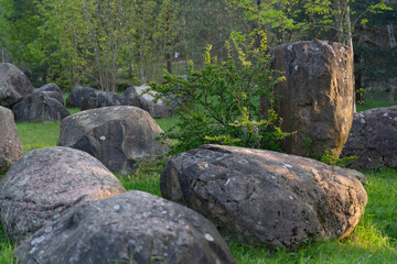rock formations in Minsk Park