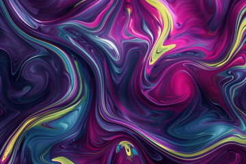 Abstract liquid swirls in jewel tones mesmerizing for fashion accessories